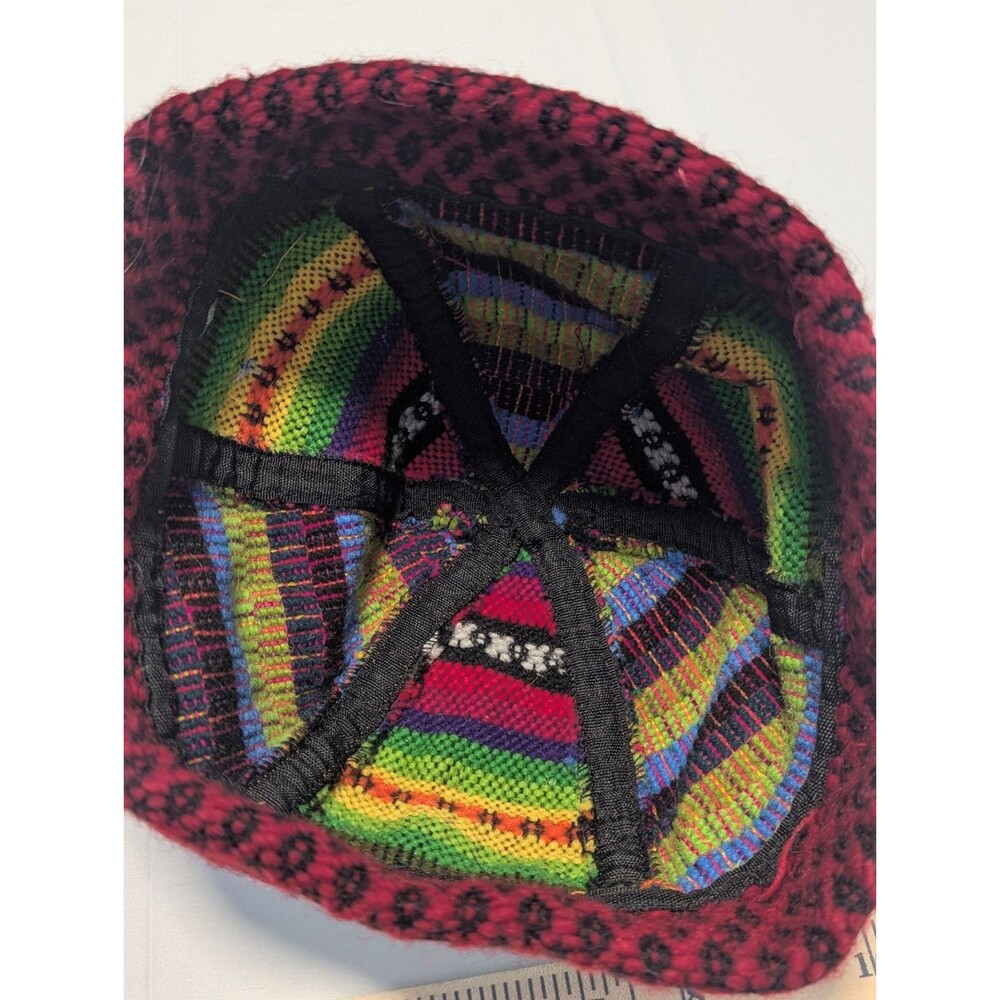 Woolen Knit Woven Beanie Multicolor Hippie Skater Hat - Picture 9 of 9